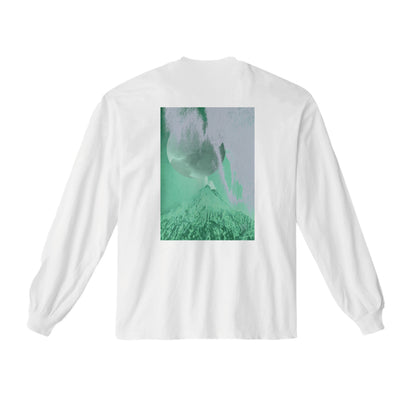 月極HP限定販売「YOSHIROTTEN × TSUKIGIME　FUTURE NATURE Long Sleeve T-shirt」(White / Black)